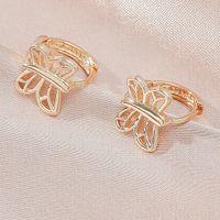 Fashion Bow Copper Inlaid Zircon Earrings Wholesale sku image 6