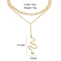 Mode Schlange Mehrschichtige Legierung Halskette Großhandel main image 2