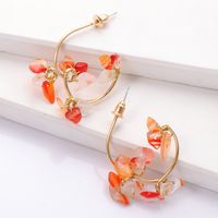 Fashion Stone Flower Geometric Resin Earrings Wholesale main image 3