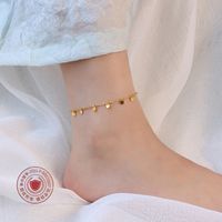 Fashion Disc Tassel Stainless Steel Anklet Wholesale main image 1