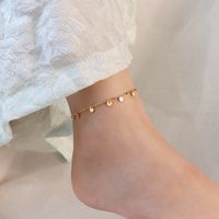 Fashion Disc Tassel Stainless Steel Anklet Wholesale main image 5