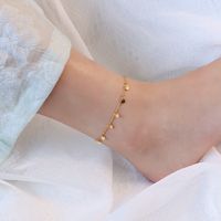 Fashion Disc Tassel Stainless Steel Anklet Wholesale main image 4