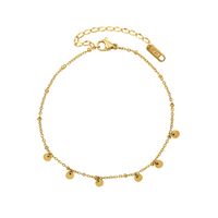 Fashion Disc Tassel Stainless Steel Anklet Wholesale main image 3