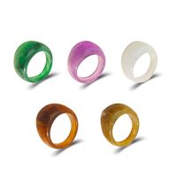 Simple Color Transparent Acrylic Ring Wholesale main image 1