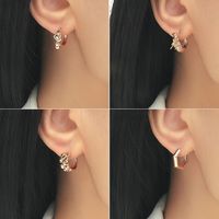 Fashion Bow Copper Inlaid Zircon Earrings Wholesale main image 1
