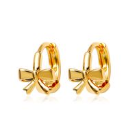 Fashion Bow Copper Inlaid Zircon Earrings Wholesale main image 6
