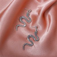 Fashion Snake-shaped Long Earrings Wholesale main image 4