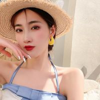 Korea Cute Candy Color C-shaped Earring Wholesale main image 5