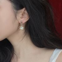 Korean Small Daisy Alloy Earrings Wholesale main image 5