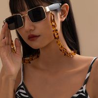 Retro Leopard Print Acrylic Glasses Chain Wholesale main image 2