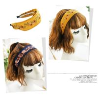 Fashion Ethnic Embroidery Lace Suede Floral Fabric Headband main image 6