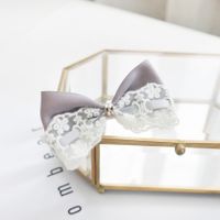 Fashion Simple Style Lace Bow Hairpin main image 3