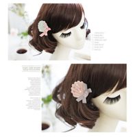 Korea Children’s Cotton Linen Beads Scallops Cute Hair Clip main image 6