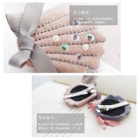 Korea Children’s Cotton Linen Beads Scallops Cute Hair Clip main image 3