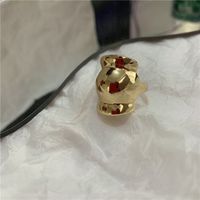 Vente En Gros Bague Irrégulière En Alliage Géométrique Rétro sku image 2