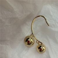 Fashion Metal Ball Single Earrings Wholesale sku image 1
