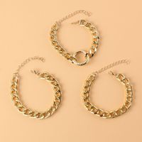 Fashion Geometric Ring Snap Chain Alloy Bracelet Wholesale sku image 1