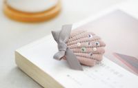 Korea Children’s Cotton Linen Beads Scallops Cute Hair Clip sku image 2