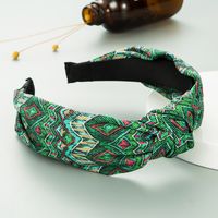 Ethnic Style Colored Pattern Fabric Wide-brimmed Headband sku image 1