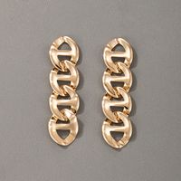 Fashion New Style Simple Metal Chain Earrings main image 3