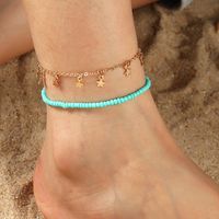 Fashion Multi-layered Five-pointed Star Alloy Anklet Wholesale main image 1