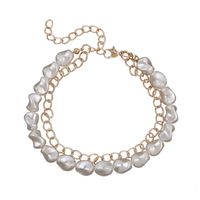 Fashion Multi-layer Pearl Alloy Anklet Wholesale main image 6