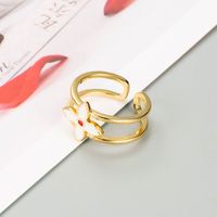 Fashion Multilayer Fishtail Flower Dripping Ring Wholesale sku image 1