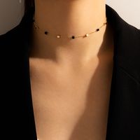 Simple Fashion Style New Metal Style Geometric Contrast Necklace main image 7