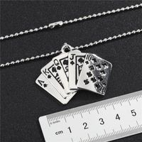 Fashion Geometric Playing Card Alloy Necklace Wholesale main image 4