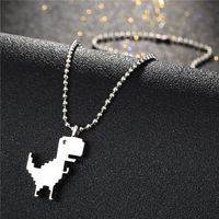 Fashion Cute Painted Small Dinosaur Alloy Necklace Wholesale main image 3