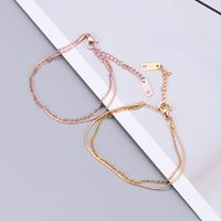 Heart 304 Stainless Steel Titanium Steel Plating No Inlaid 18K Gold Plated Women'S Anklet main image 1