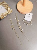 Korean Style Heart Gold Pearl Bracelet Wholesale main image 6