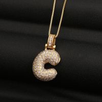 Fashion Letter Copper Necklace In Bulk main image 4
