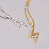 Fashion Lightning Copper Inlaid Zircon Necklace Wholesale main image 5