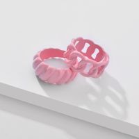Fashion Geometric Candy Color Resin Rings Wholesale main image 6