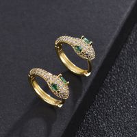 Fashion Crown Copper Inlaid Zircon Earrings Wholesale main image 3
