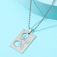 Fashion Bicycle Titanium Steel Necklace Wholesale main image 2