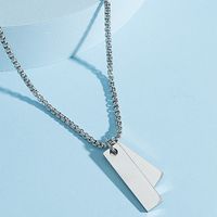 Fashion Glossy Titanium Steel Necklace Wholesale main image 1