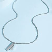 Fashion Glossy Titanium Steel Necklace Wholesale main image 3