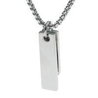 Fashion Glossy Titanium Steel Necklace Wholesale main image 6