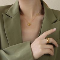 Wholesale Heart Titanium Steel Plating Necklace main image 1