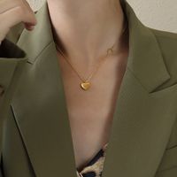 Wholesale Heart Titanium Steel Plating Necklace main image 4