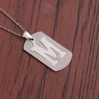 Fashion English Letter Titanium Steel Necklace Wholesale main image 5
