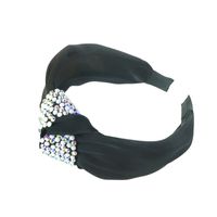 Korea's Fashion New Satin Knotted Color Diamond Headband main image 6