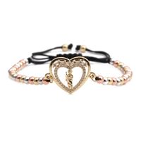 Ethnic Style Zircon Heart Shape Adjustable Bracelet main image 5