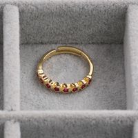 Fashion Star Copper Inlaid Zircon Rings Wholesale main image 5