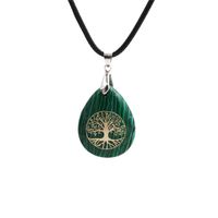 Fashion Water Drop Tree Of Life Alloy Necklace Wholesale main image 3