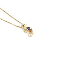 Fashion Turtle Dragonfly Seahorse Copper Inlaid Zircon Necklace Wholesale main image 5