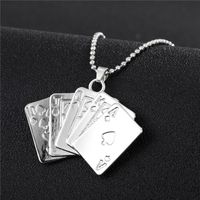 Fashion Geometric Playing Card Alloy Necklace Wholesale sku image 1