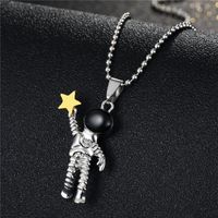 Fashion Star Astronaut Astronaut Alloy Necklace Wholesale sku image 1